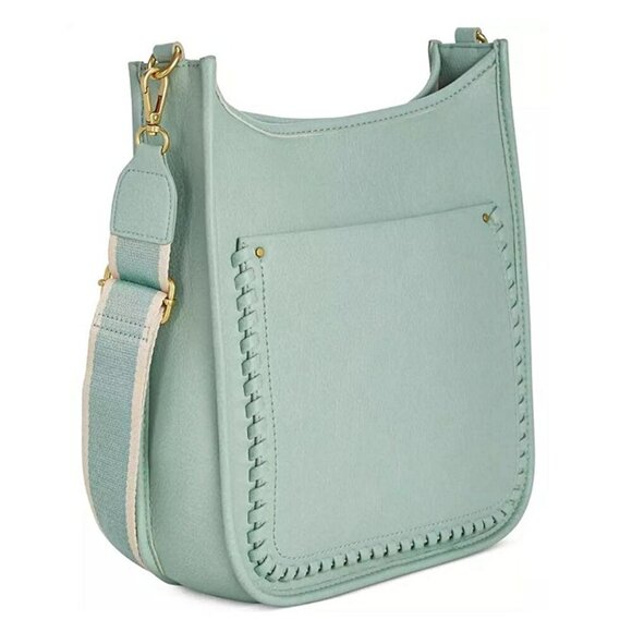 Style & Co Whipstitch Medium Crossbody Mint Sage, Created for Macy's (MSRP$ 80) - Picture 1 of 8